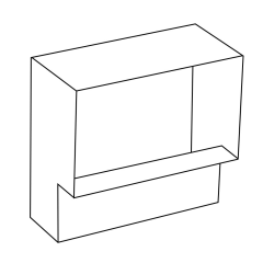 Stackhead Register Box with Ears 14&quot; x 6&quot;