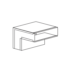 90° Wallstack Elbow 12&quot; x 3-1/4&quot; (Sealed)