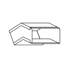 45° Wallstack Elbow 14&quot; x 3-1/4&quot;