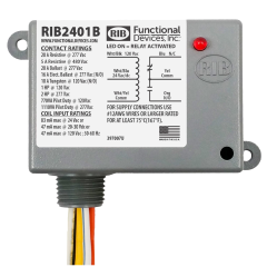 Enclosed Relay SPDT, 20A, 24V/120Vac