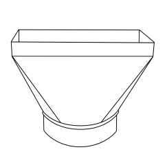 7&quot; Straight Stack Boot 10&quot; x 3-1/4&quot;