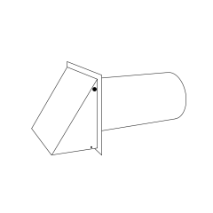 6&quot; Aluminum Wall Vent with Damper &amp; Screen