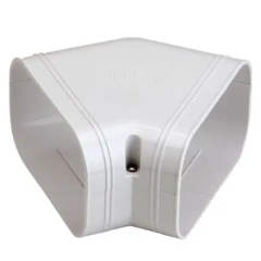 Rectorseal® Slimduct 140 Line Set Cover 45° Flat Elbow 5-1/2&quot; (White) 