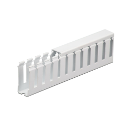 Wire Duct, 1&quot; Wide, 1-1/2&quot; Height, 6-1/2&#039; (White)