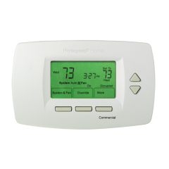 Honeywell CommercialPRO® 7000 7 Day Programmable Commercial Thermostat 2H/2C (3H/2C HP), 24Vac/3Vdc (2 AA)