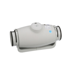 TD-SILENT Inline Duct Fan 5 in. Round Duct, 203CFM, 120Vac 