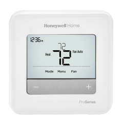 Honeywell® T4 PRO 7/5+1+1/5+2 Day Programmable Thermostat 1H/1C (2H/1C HP), 24Vac/3Vdc (2 AA)