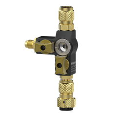 Fieldpiece® C2G – 1/4″ Valve Core Removal Tool Dual Valve with Sight Glass
