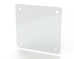 Subpanel, Carbon Steel, 9&quot; x 9&quot;, 12 Ga