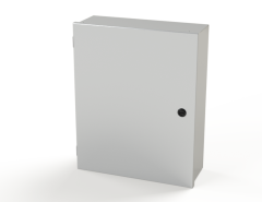 Single-Door Wall-Mount Enclosure, Carbon Steel, 20&quot; x 16&quot; x 6&quot; (NEMA 1)
