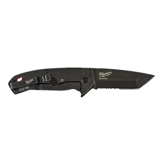 Milwaukee® 3” HARDLINE™ Smooth Blade Pocket Knife